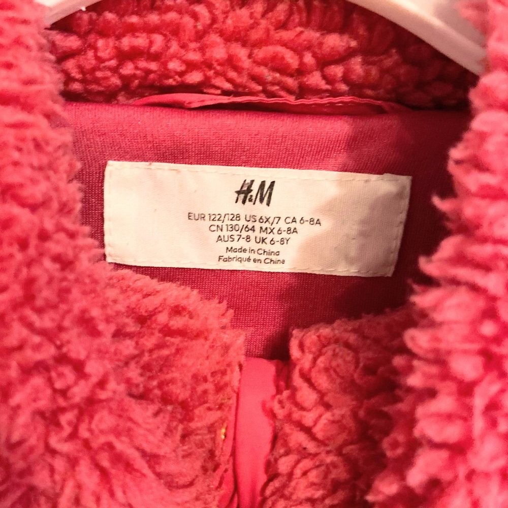 H&M Teddy Jacket 6-8 Years - Picture 4 of 5